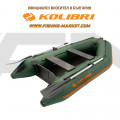 KOLIBRI - Надуваема моторна лодка с твърдо дъно KM-260 Book Deck Standard - зелен
